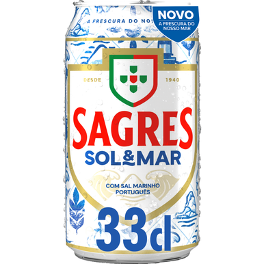 Sagres Sol&Mar Beer 330ml 4% ABV