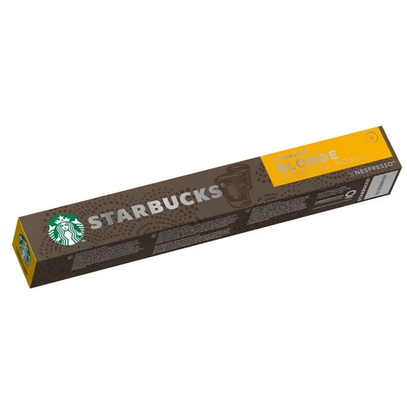 Starbucks Blonde Espresso Roast Nespresso capsules 10 capsules light roast coffee pods smooth mild espresso