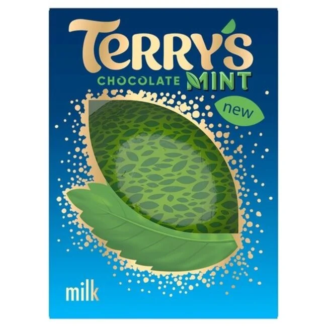 Terrys Milk Chocolate Mint 145g smooth milk chocolate with refreshing mint flavour chocolate and snack bars mint chocolate collection South African Products