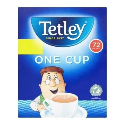 Tetley One Cup Tea Bags 72 pack black tea everyday hot drink
