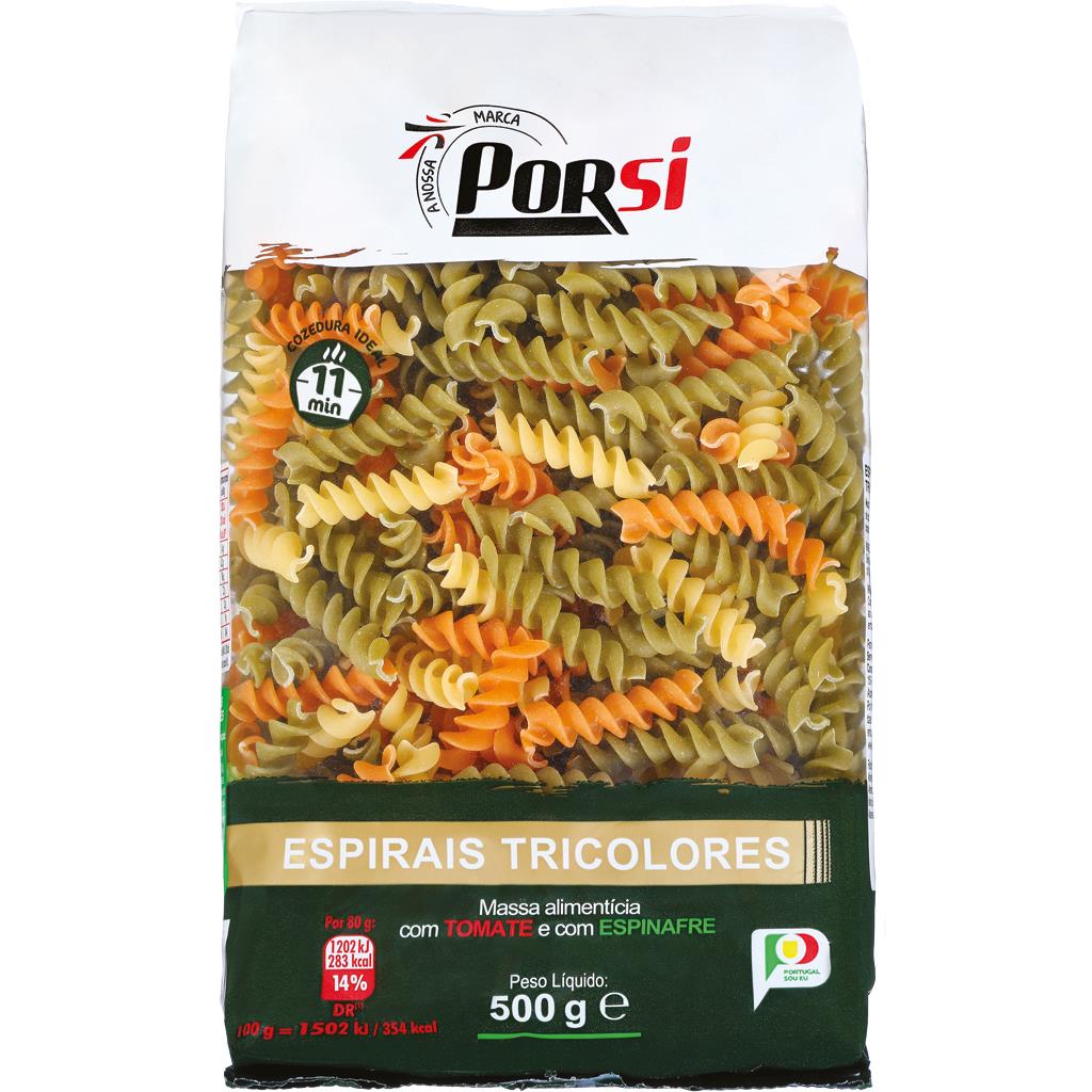 Porsi Tricolour Fusilli Pasta 500g