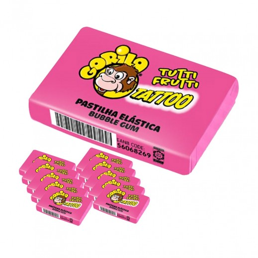 Tutti-Frutti Gorila Chewing Gums per 20