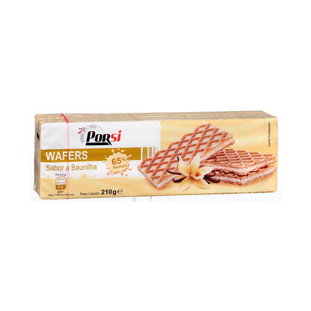 Porsi Vanilla Flavour Wafers 210g