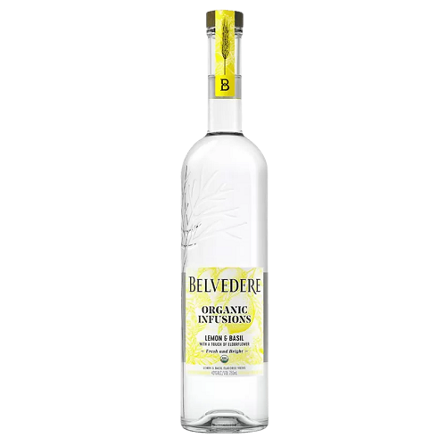 Belvedere – Belvedere Organic Infusions Lemon & Basil Vodka – 700ml Bottle (40% AVB) – 700ml – 40% AVB – Vodka – Spirits – South African Products