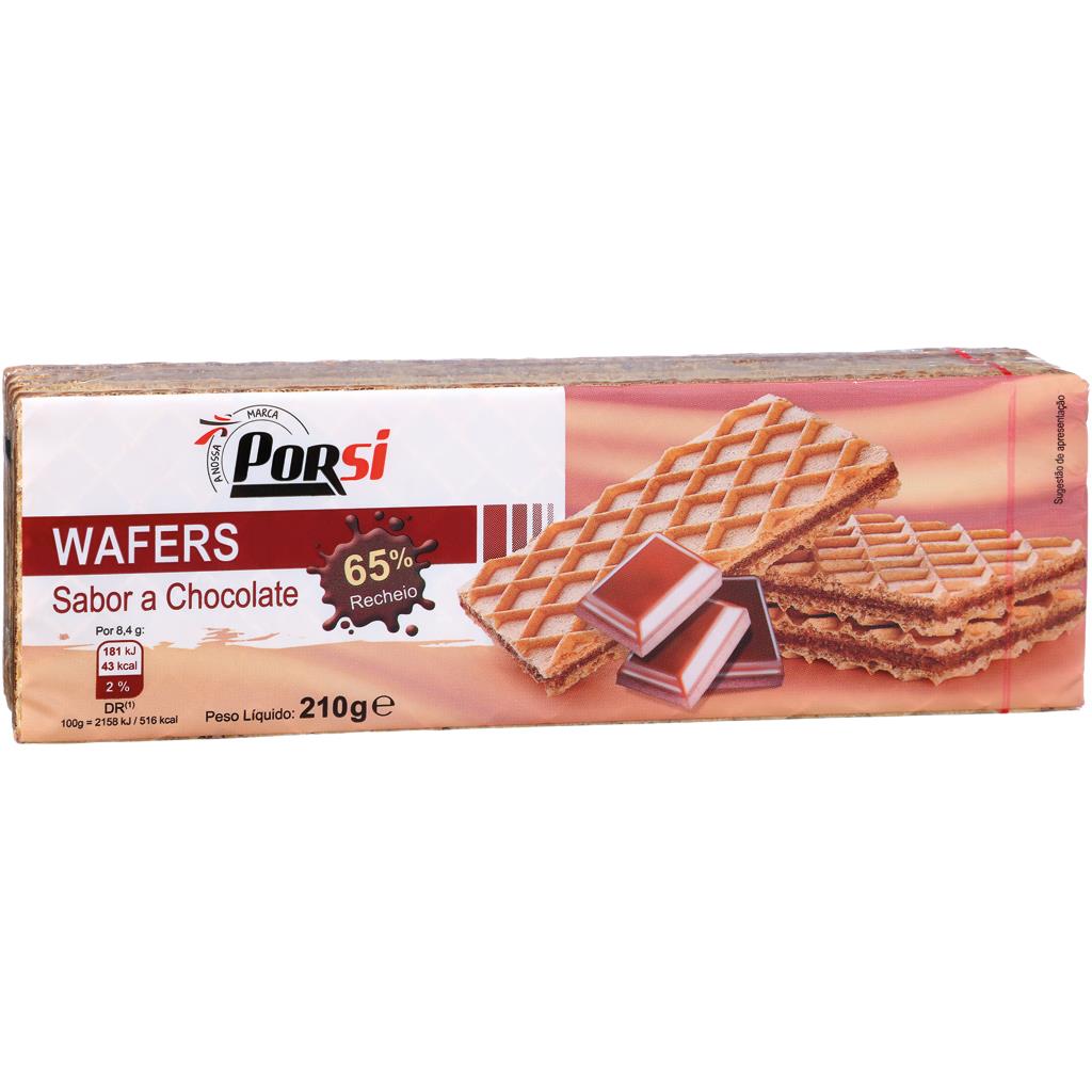 Porsi Chocolate Flavour Wafers 210g