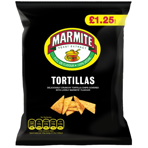 Walkers Marmite Crisps 65 g lunch size pack savoury potato crisps Chips and Crisps Lunch Snack Size Chip Packets Crunchy Savoury and Spicy Snacks