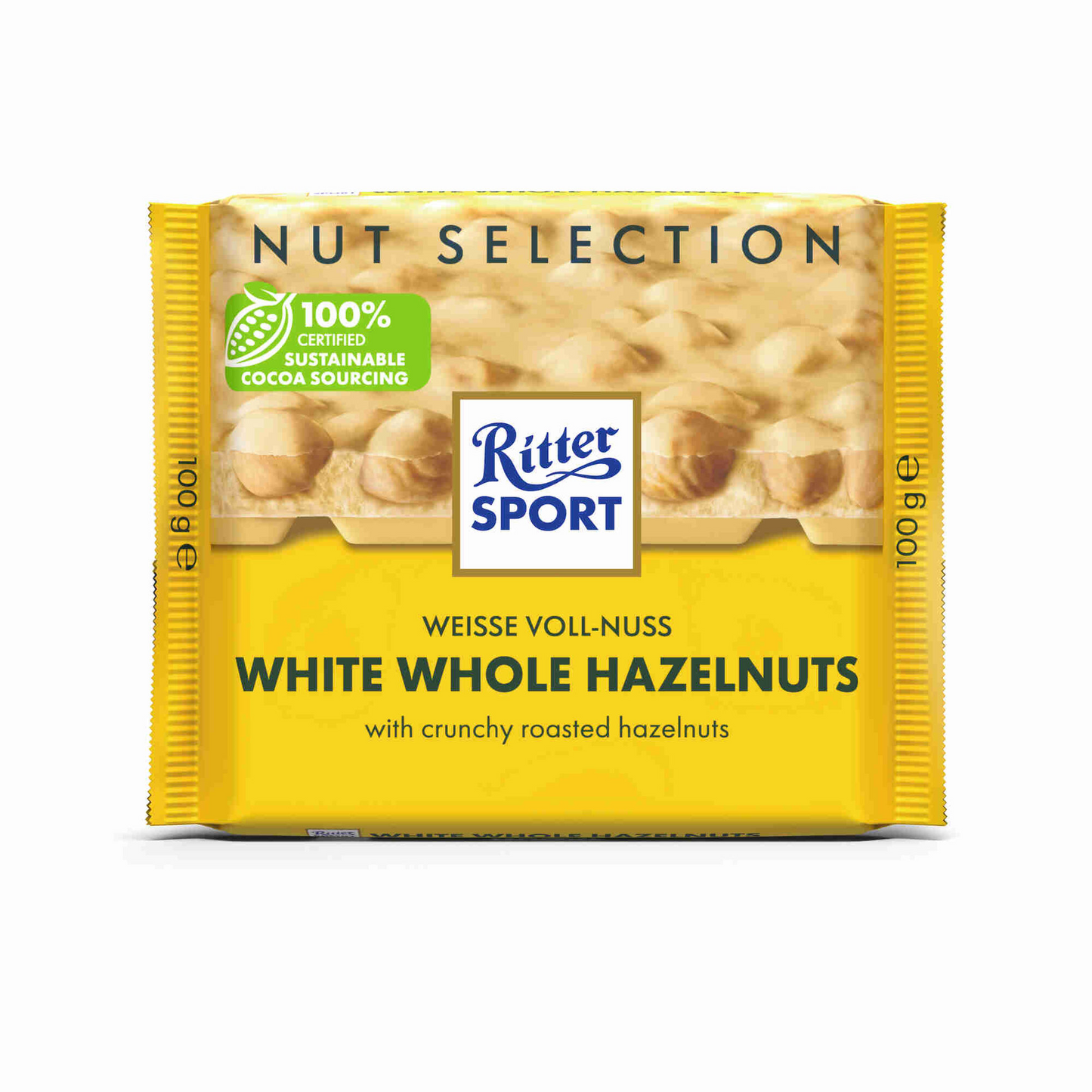 Ritter Sport White Chocolate Bar with Hazelnut 100g
