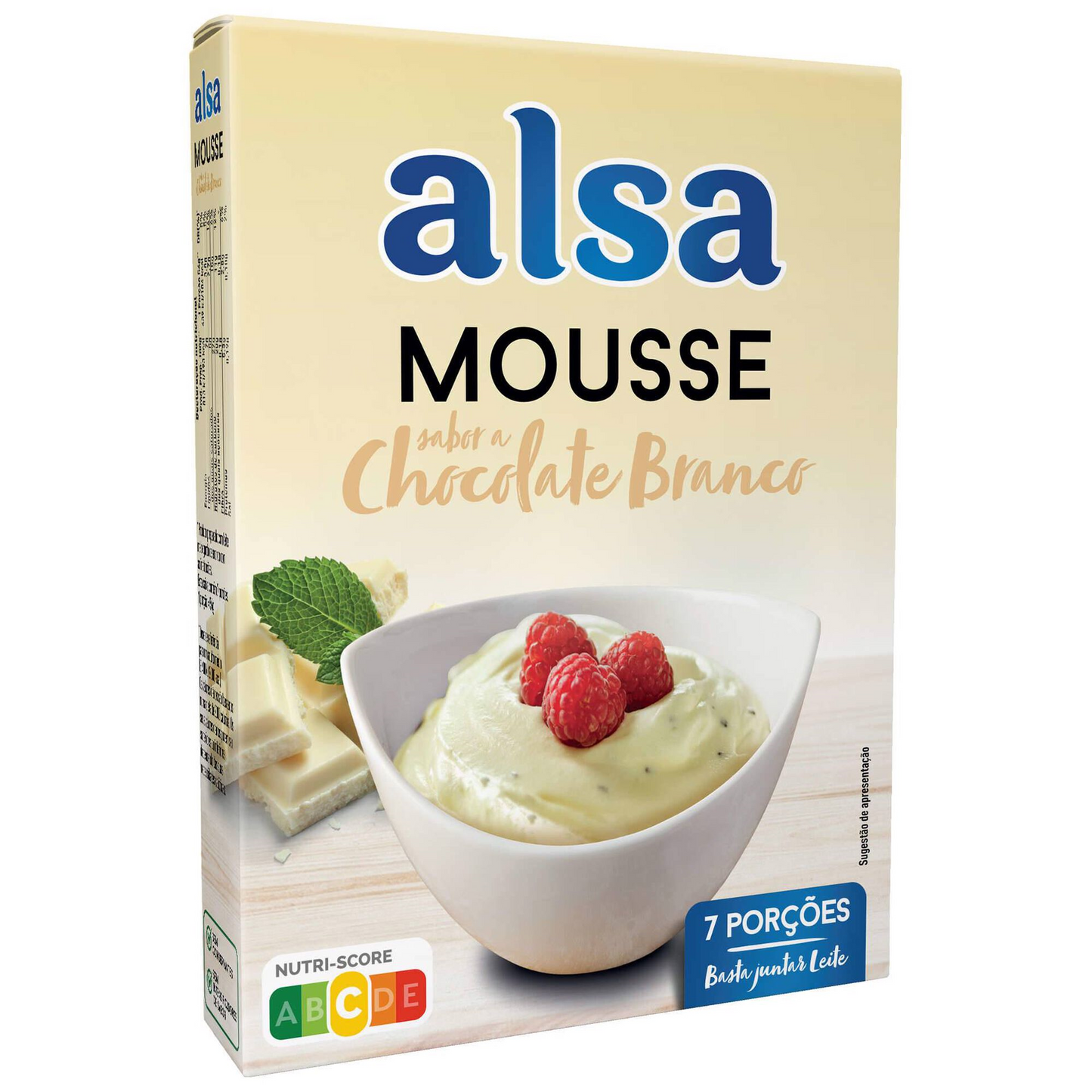 White Chocolate Mousse with Chocolate Chips Alsa 133g