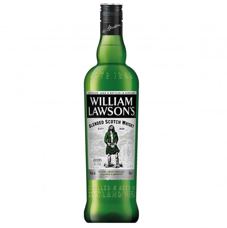 William Lawson's Blended Scotch Whisky 700ml 40% ABV smooth Scottish whisky with toasted malt ripe fruit caramel gentle spice and soft oak