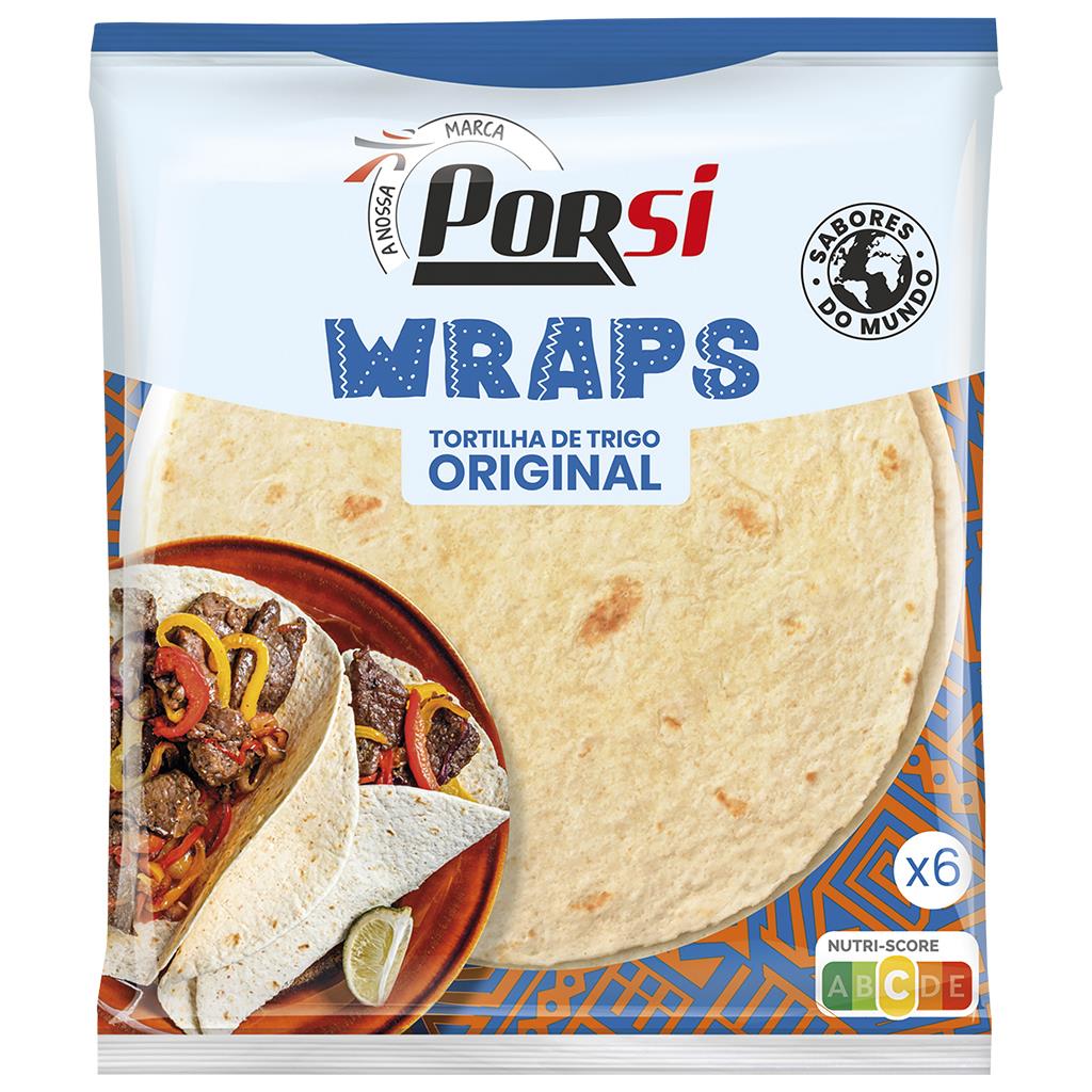 Porsi Wheat Tortilla Wraps 360g