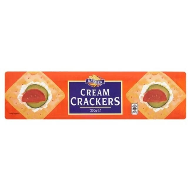 Barber Cream Crackers 300 g – classic cream crackers; Crackers Salty and Healthy