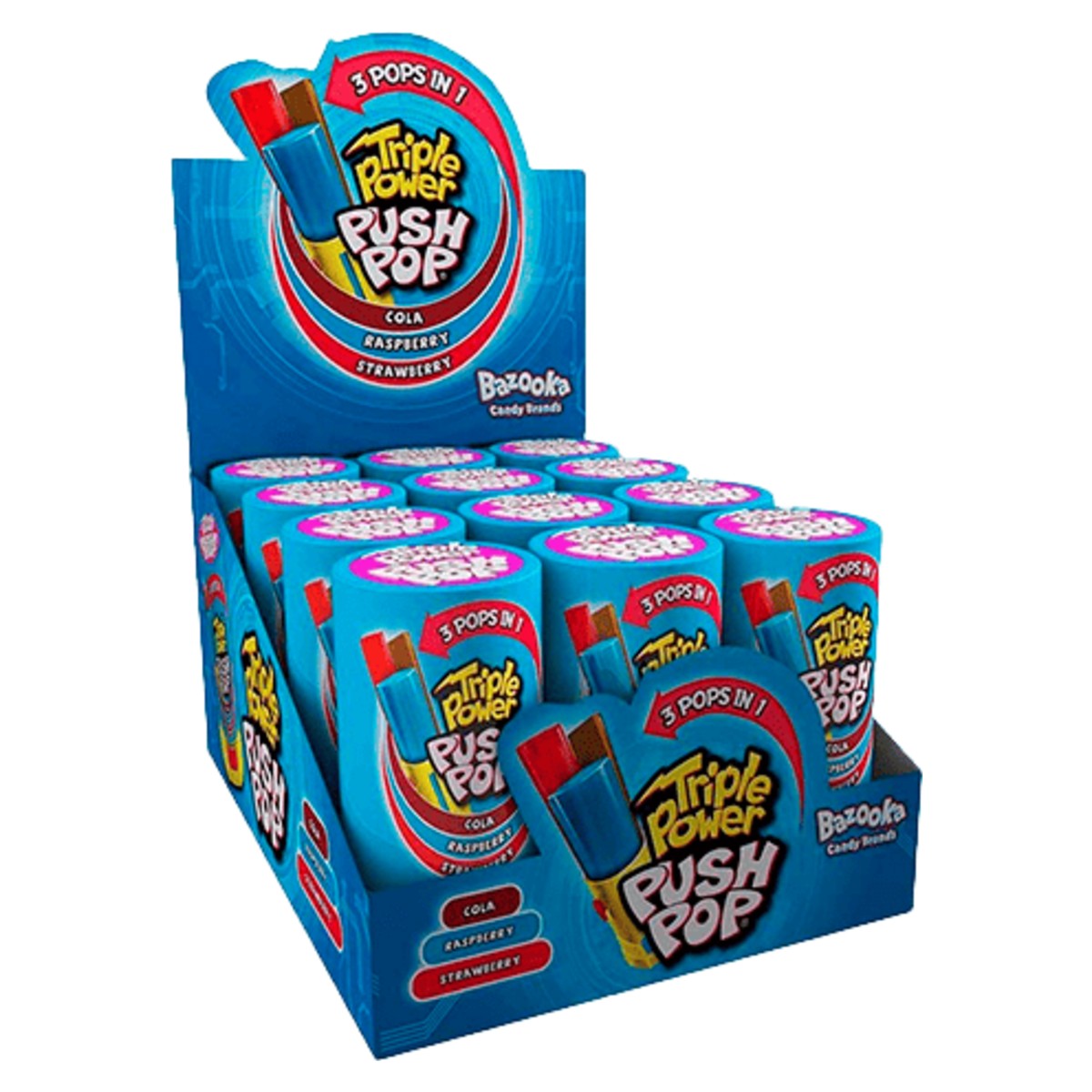 Bazooka Push Pop Triple Power