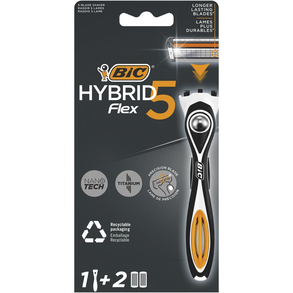 BIC Hybrid 5 Flex Razor with 2 Refills