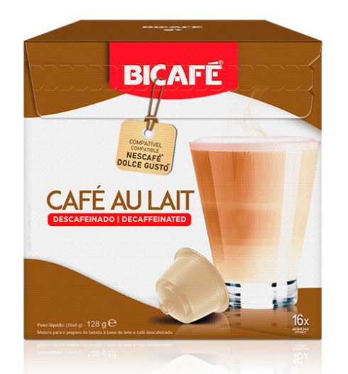 Bicafé Cafe Au Lait Decafe Dolce Gusto