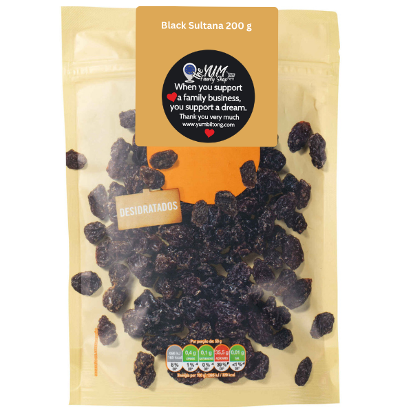black sultana 200 g sweet dried grapes dried fruit fruit snacks dried fruit and fruit snacks collection