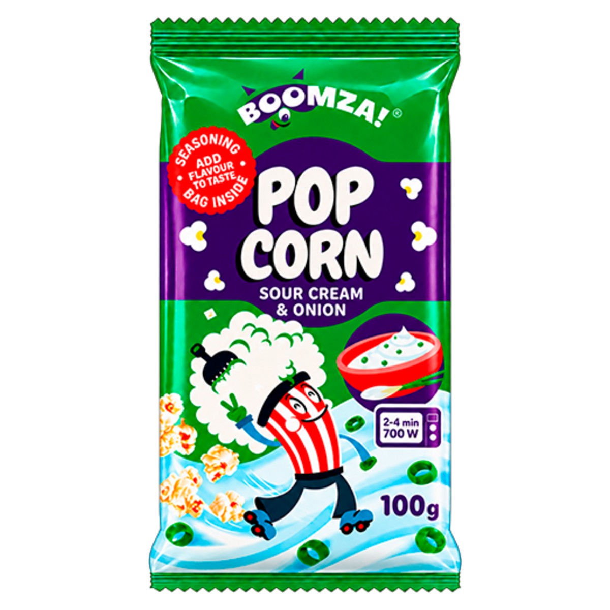 Boomza Sour Cream and Onion Popcorn 100g