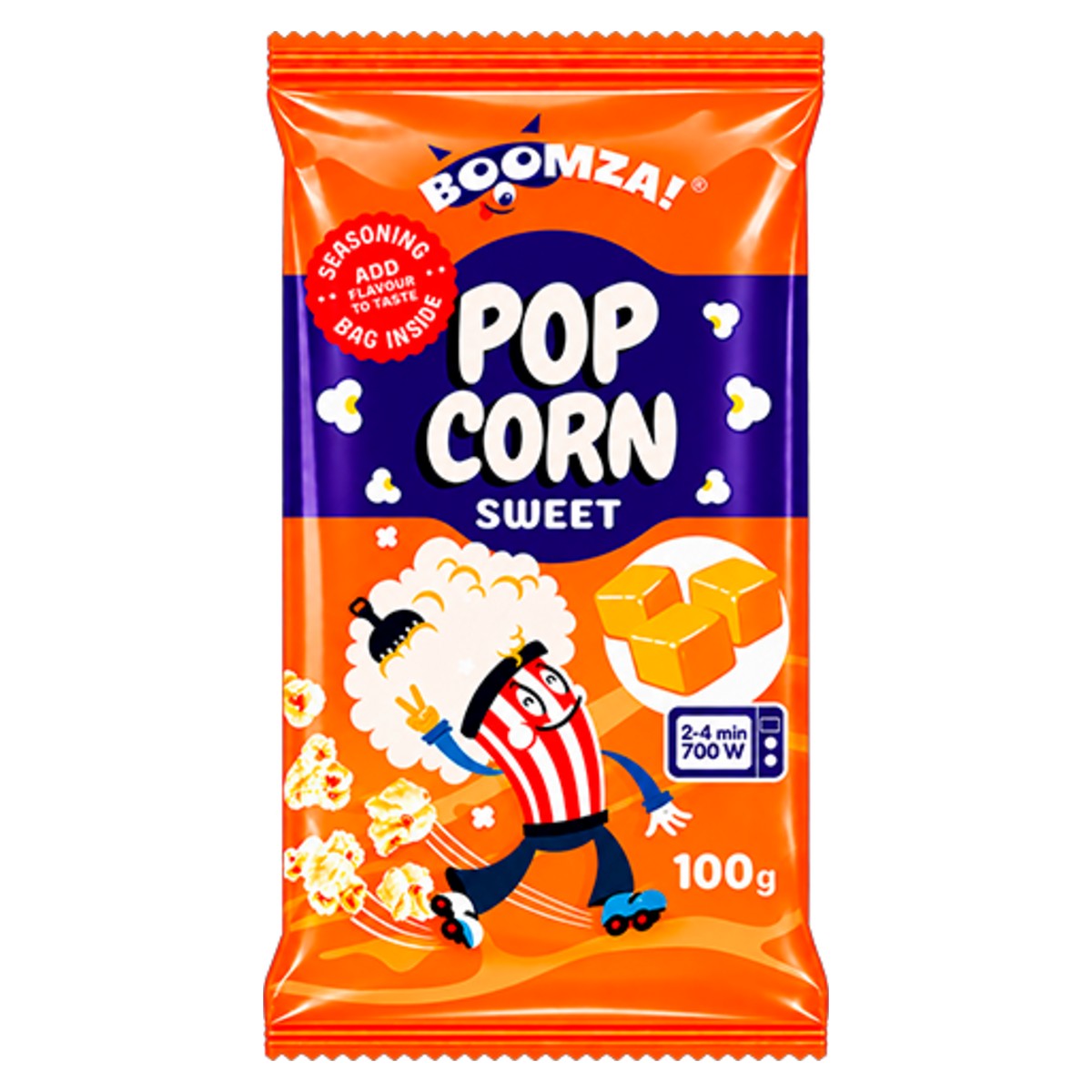Boomza Sweet Microwave Popcorn 100g