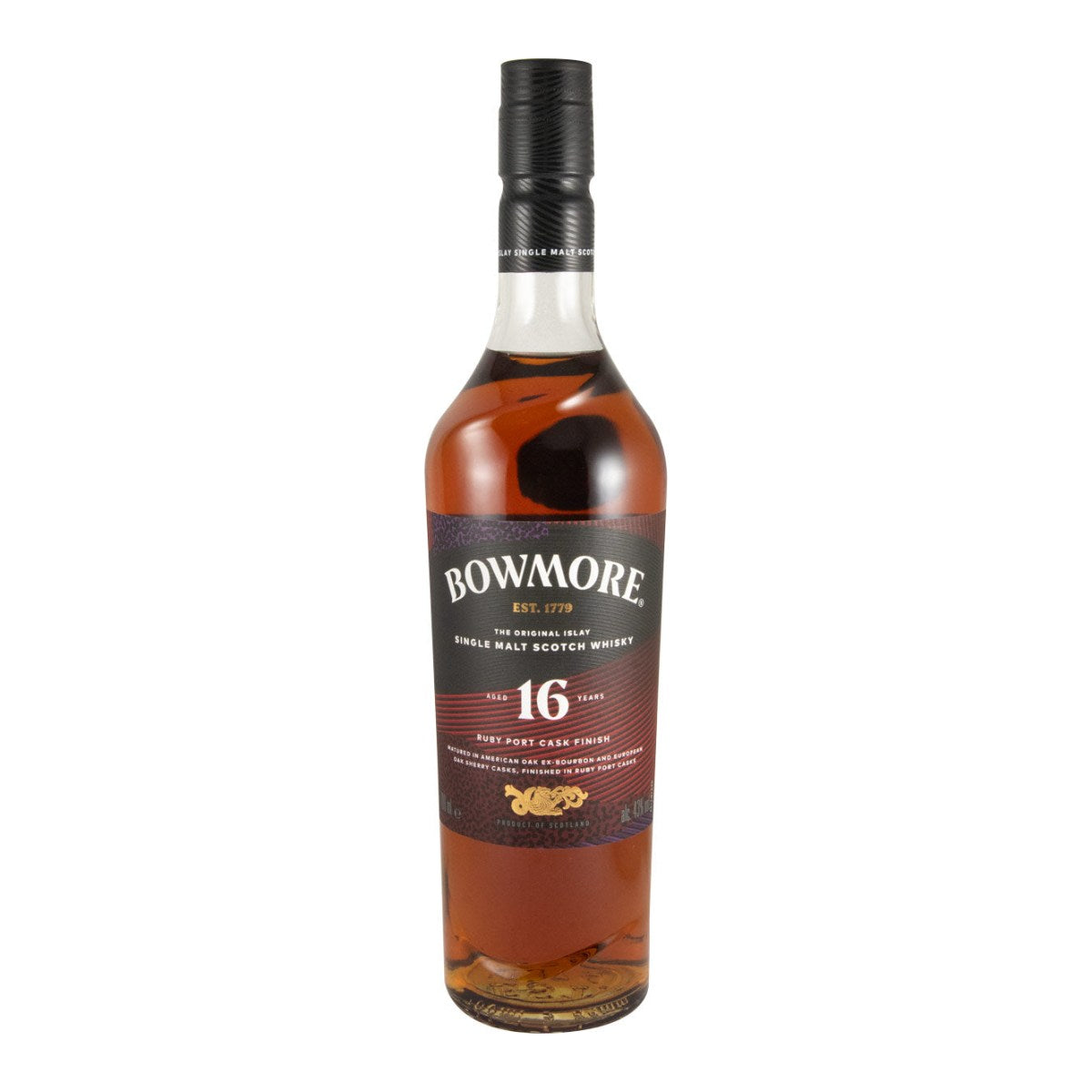 Bowmore 16 Year Old Ruby Port Cask Finish Single Malt Scotch Whisky 700ml 43% ABV