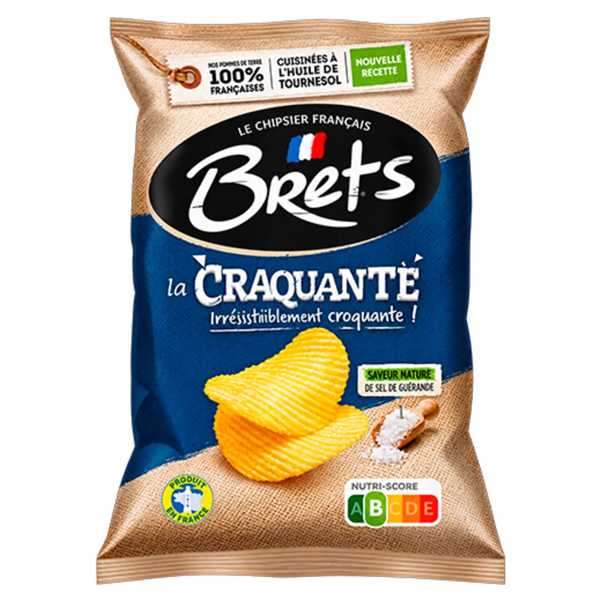 Bret's La Craquante Wavy Salted Crisps 25g