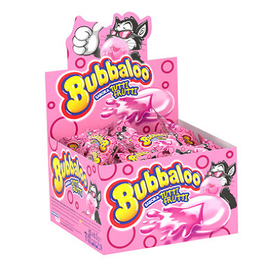 Bubbaloo Tutti Frutti Bubble Gum 60 Pieces