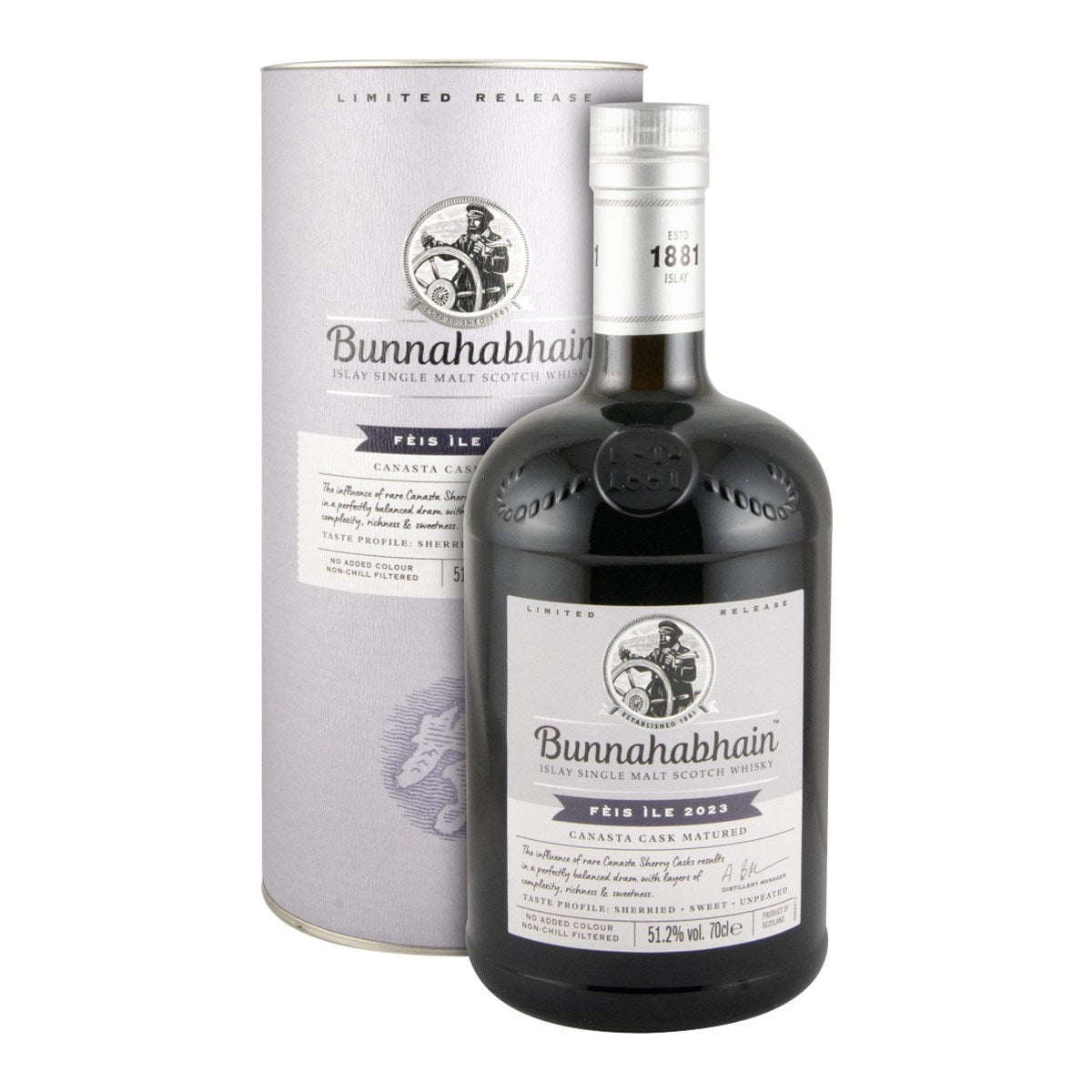 Bunnahabhain Fèis Ìle 2023 Canasta Cask Matured Limited Release Single Malt Scotch Whisky 700ml 51.2% ABV