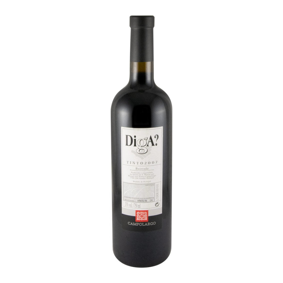 Campolargo Diga Red Wine Bairrada 2007 750ml 13% ABV