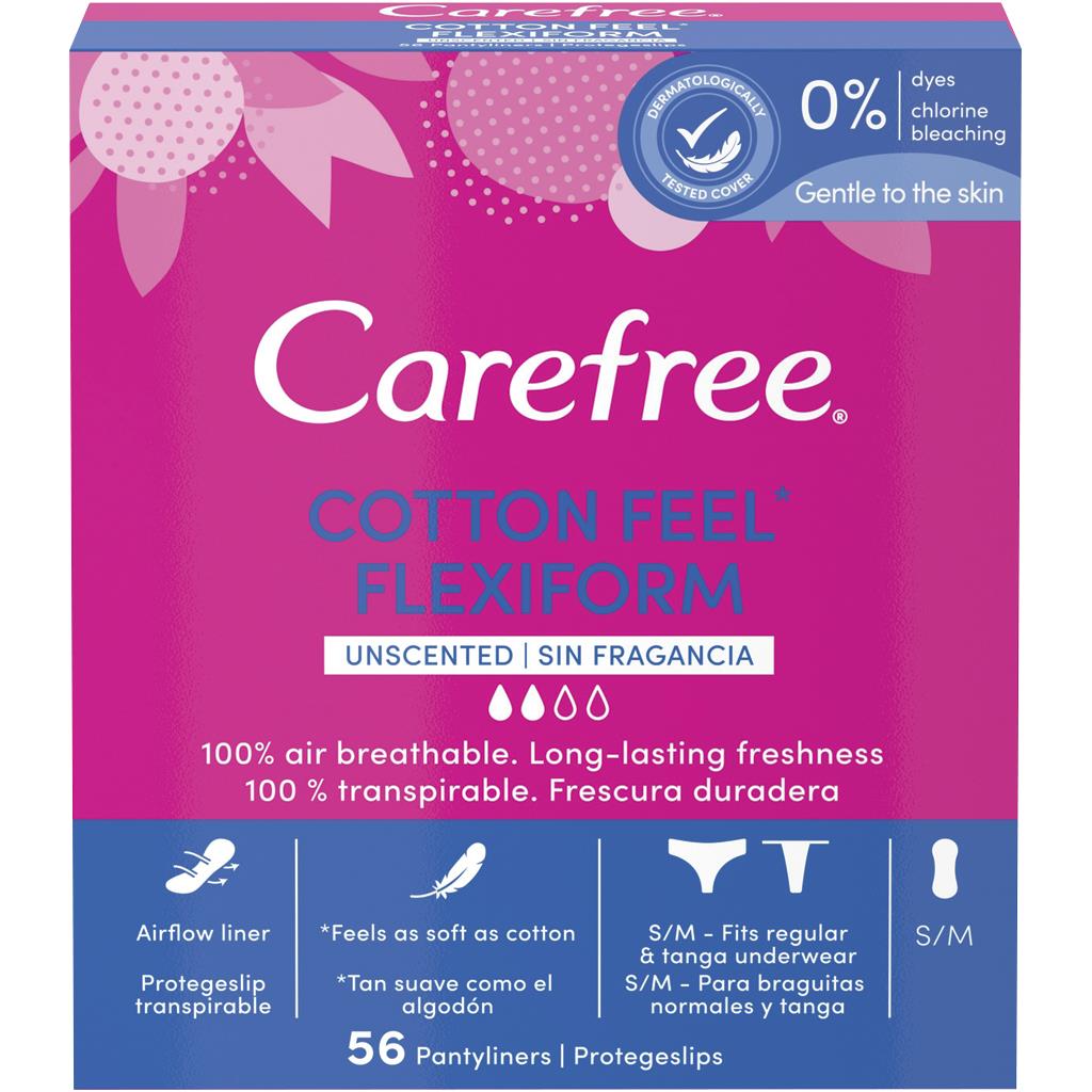 Carefree Flexiform Panty Liners Pack of 56