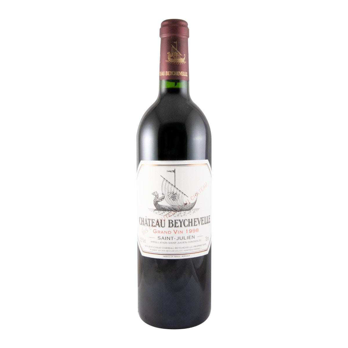 Château Beychevelle Saint-Julien Red Wine Bordeaux 1998 750ml 12.5% ABV