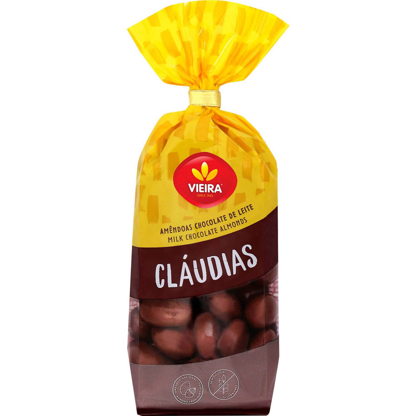 claudia vieira almonds milk chocolate 180 g chocolate coated almonds confectionery gift pack