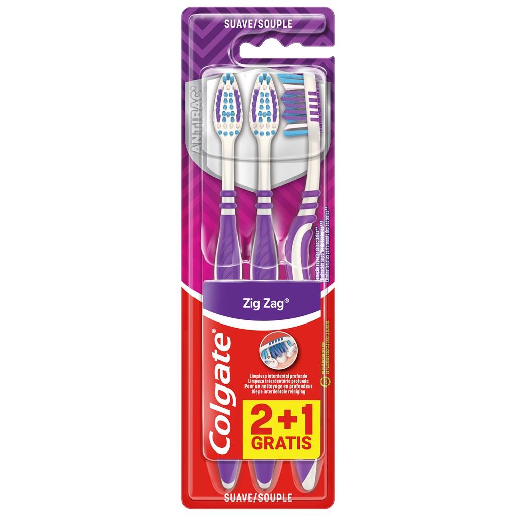 Colgate Zig Zag Soft Toothbrushes Pack of 3