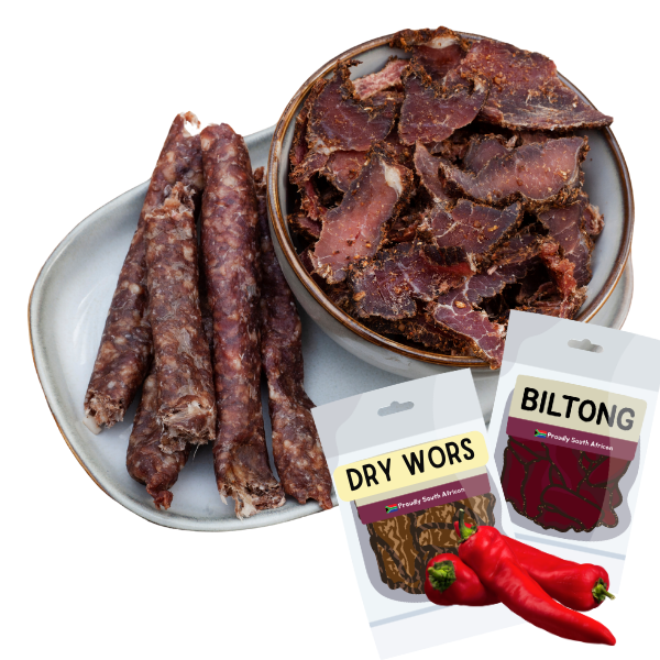 Droewors & Biltong Combo Authentic Style Chilli 200g – Spicy South African Snack Mix