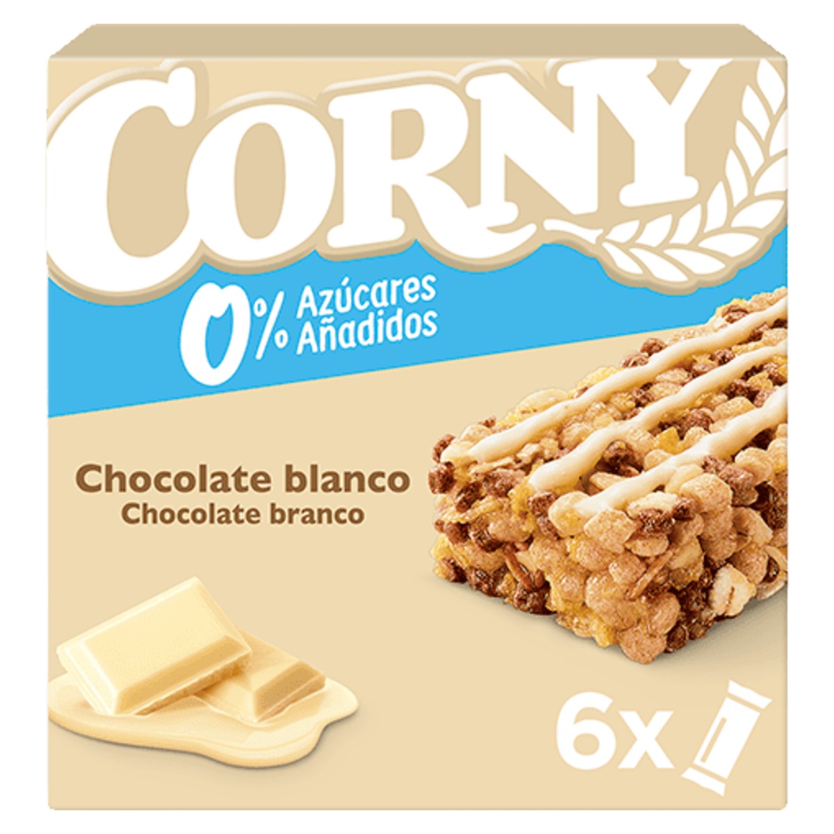 Corny 0% Added Sugar White Chocolate Cereal Bar 20g