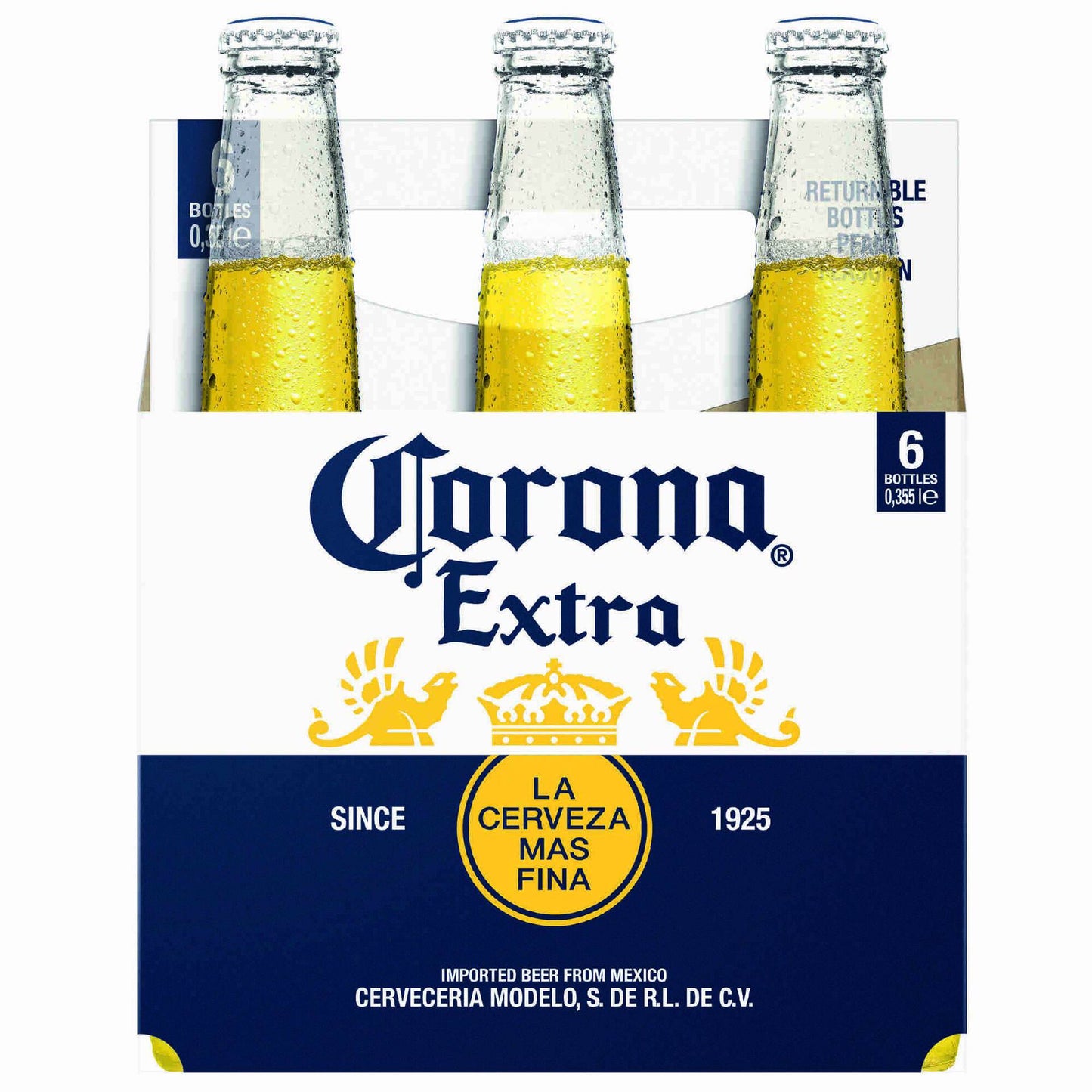 corona extra beer pack 6 x 355ml mexican lager bottles premium refreshing beer pack