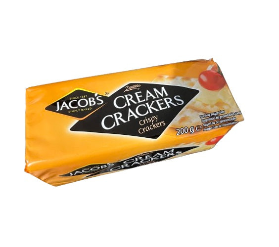 Jacob´s Cream Cracker 200 g – classic cream crackers; Crackers Salty and Healthy