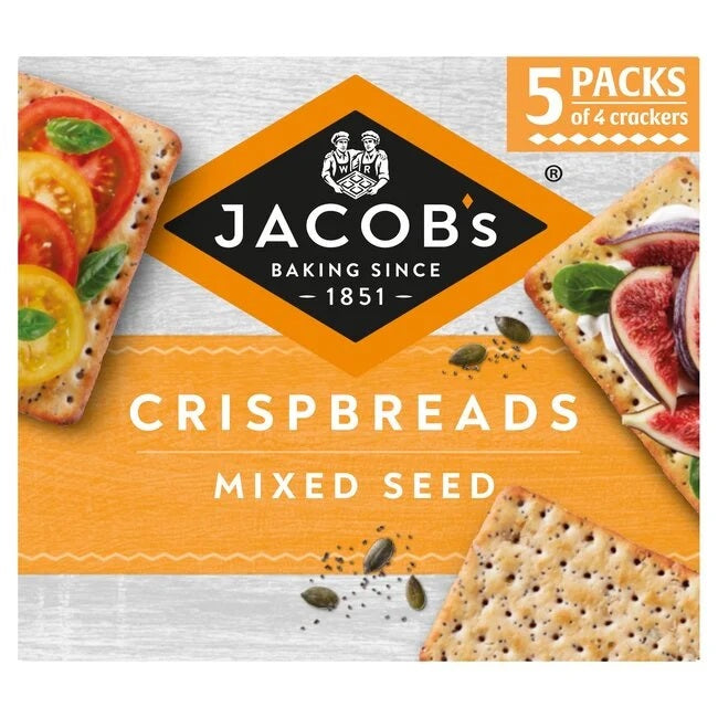 Jacobs Crispbreads Mixed Seeds – wholegrain crispbread; Crackers Salty and Healthy; South African Products