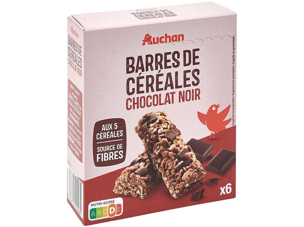 Crispy Cereal Bars with Dark Chocolate 126g