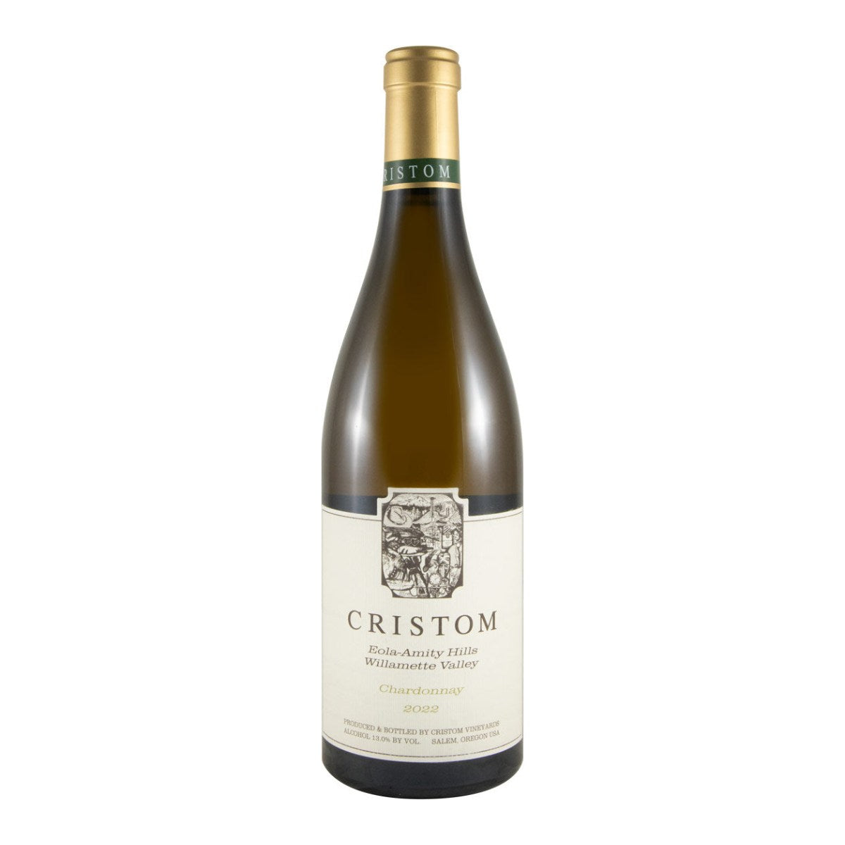 Cristom Eola-Amity Hills Chardonnay White Wine Willamette Valley 2022 750ml 13% ABV