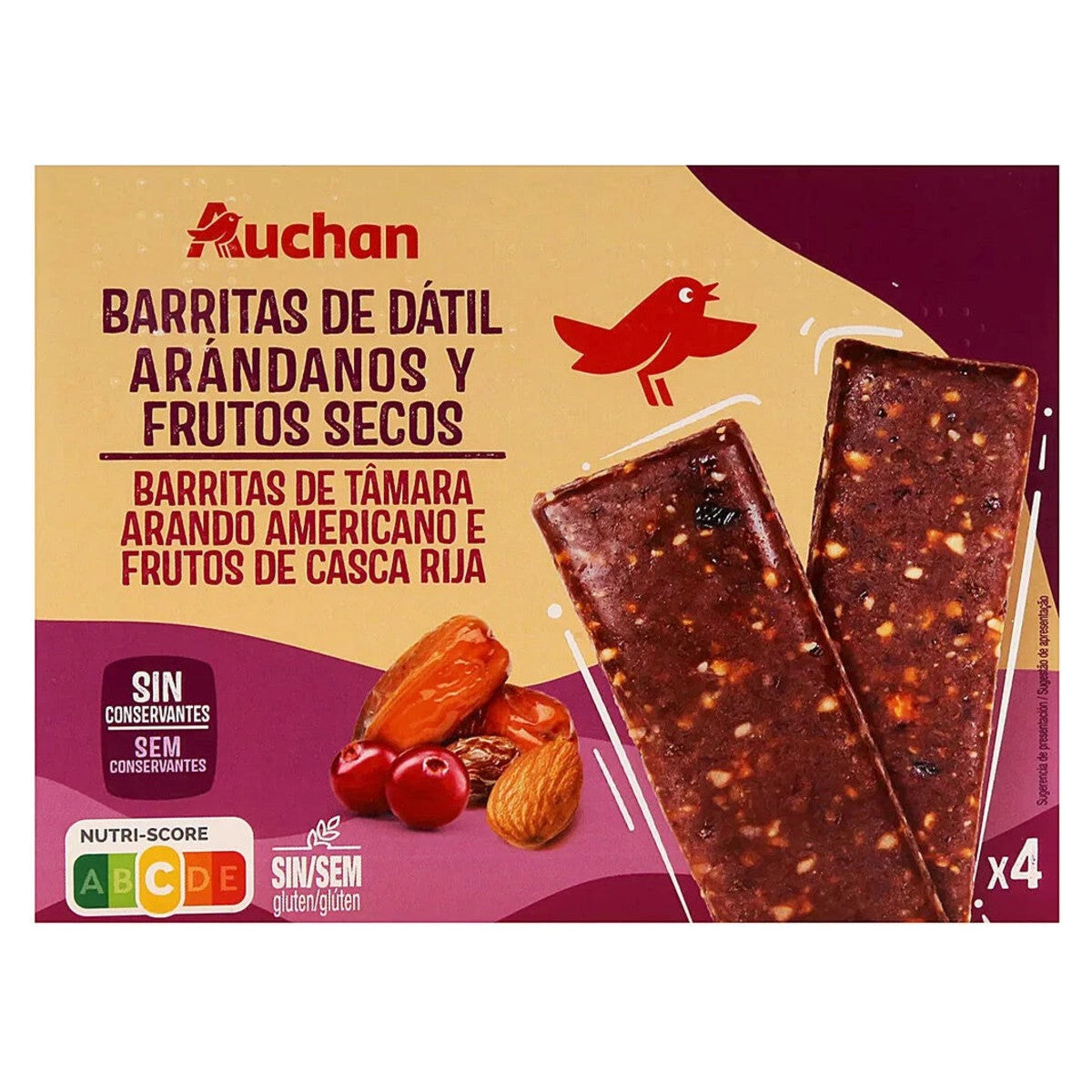 Date Bars with Cranberry and Nuts 120g