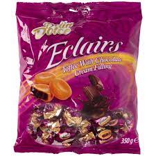 delia dolce chocolate eclairs 325g chewy caramel toffee sweets chocolate filled classic candy