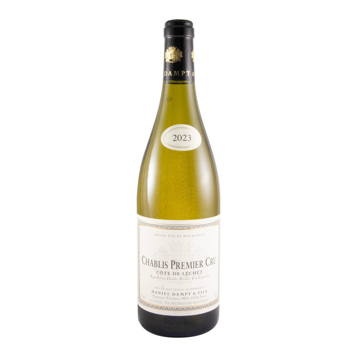 Domaine Daniel Dampt Côte de Léchet Premier Cru Chablis White Wine Burgundy 2023 750ml 13% ABV
