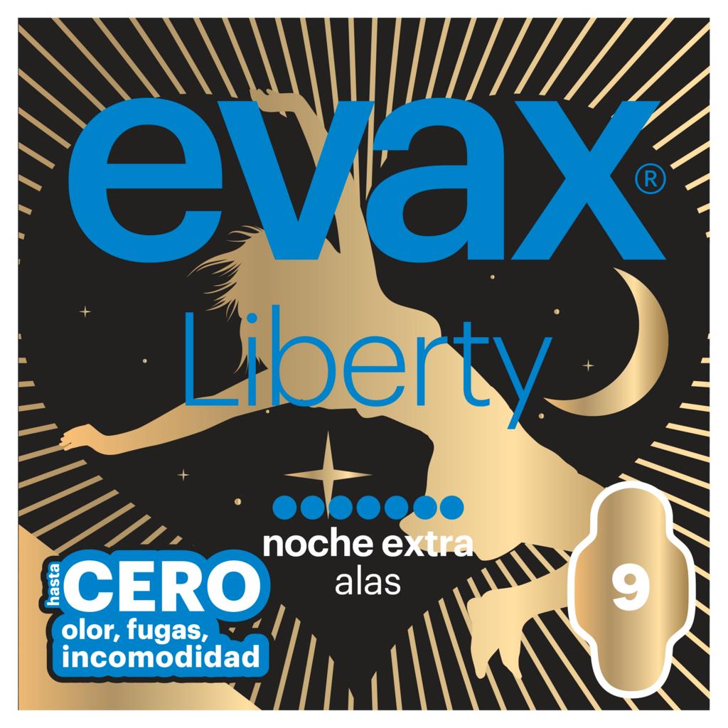 Evax Liberty Night Extra Sanitary Pads with Wings Pack of 9