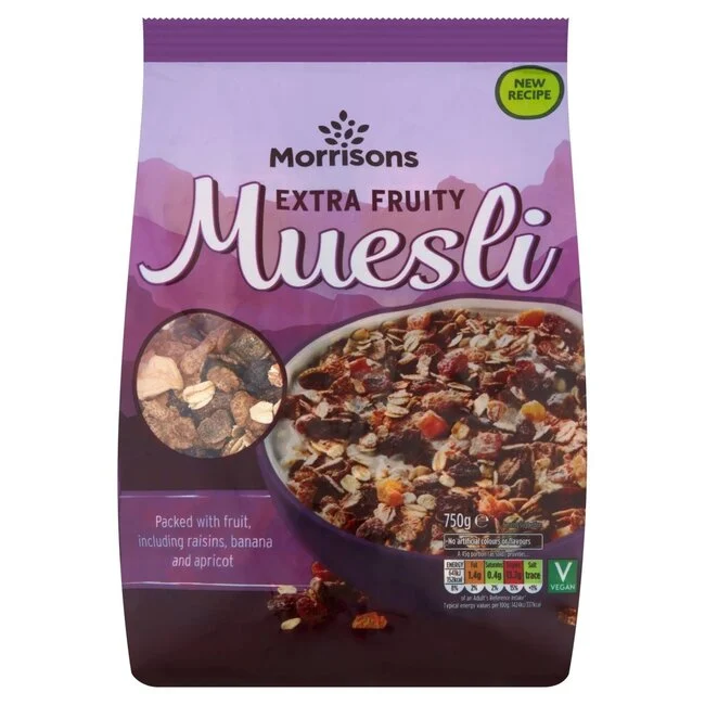 Morrisons – Morrisons Extra Fruity Muesli 750g – 750 G – Muesli and Granola