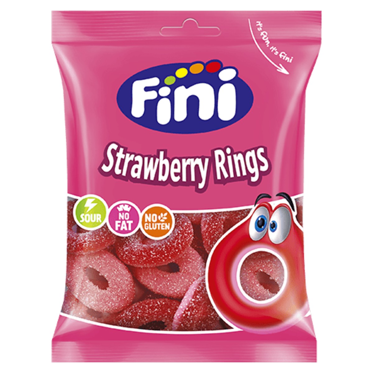 Fini Strawberry Rings Gummies 90g