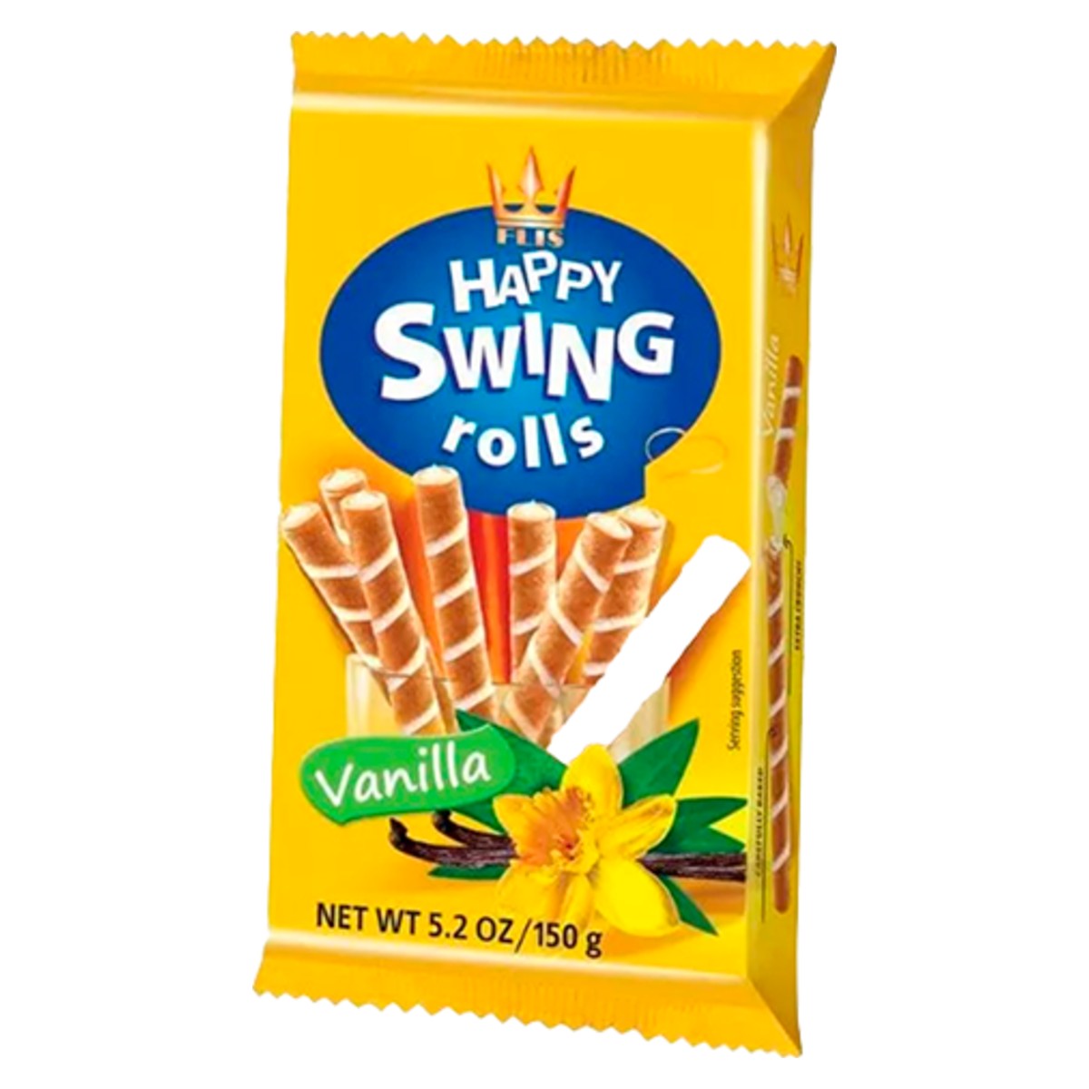 Flis Vanilla Cream Wafer Rolls 150g