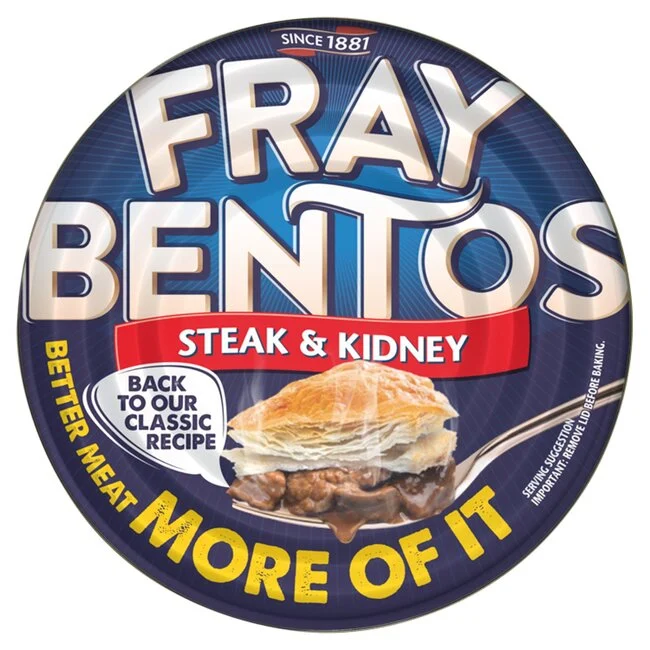fray bentos steak and kidney pie 425g british ready meal canned pie puff pastry comfort meal pantry dinner
