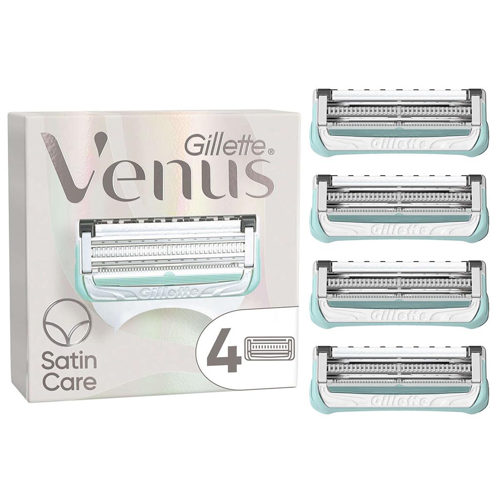 Gillette Venus Satin Care Bikini Zone Razor Blade Refills Pack of 4