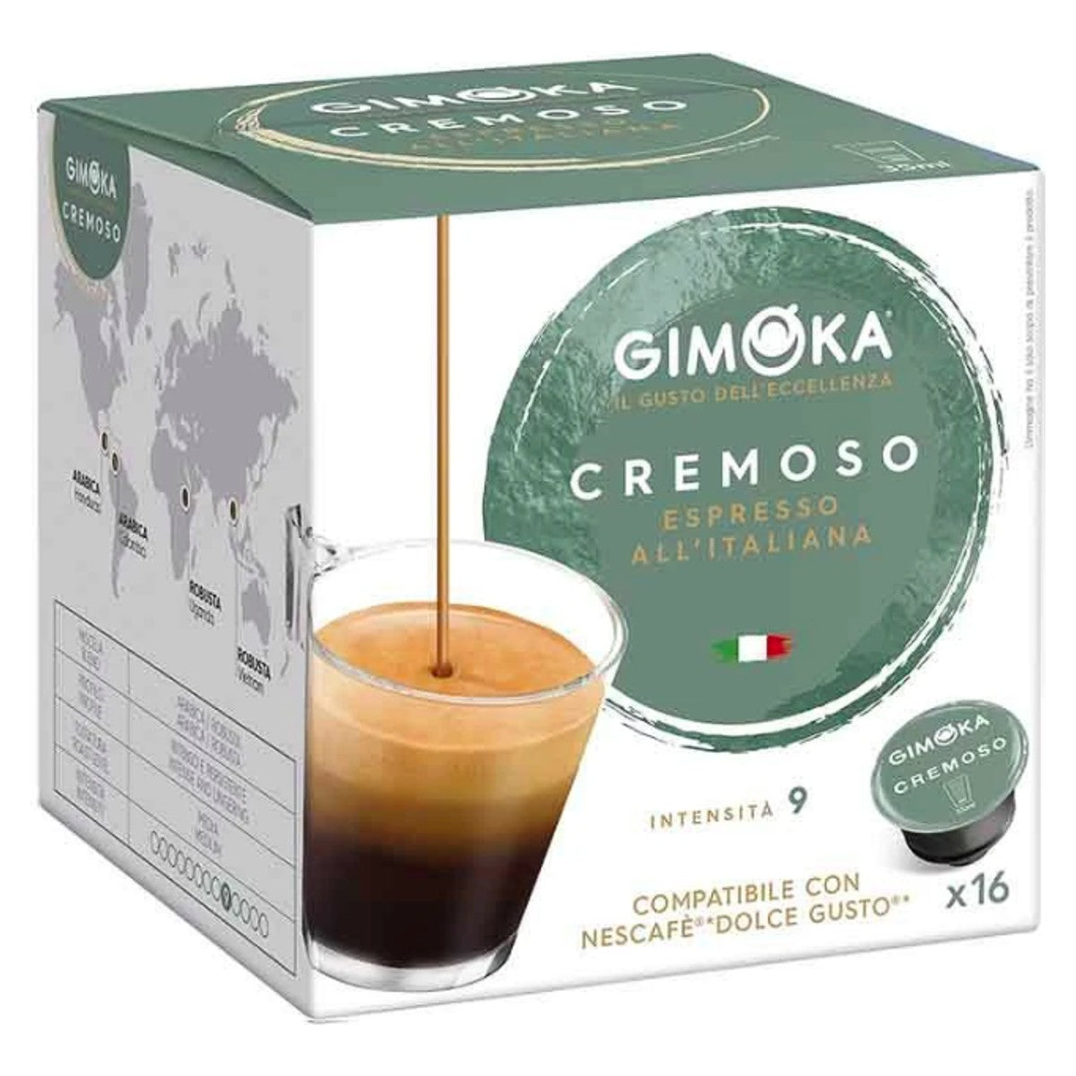 Gimoka Espresso Cremoso Capsules for Dolce Gusto