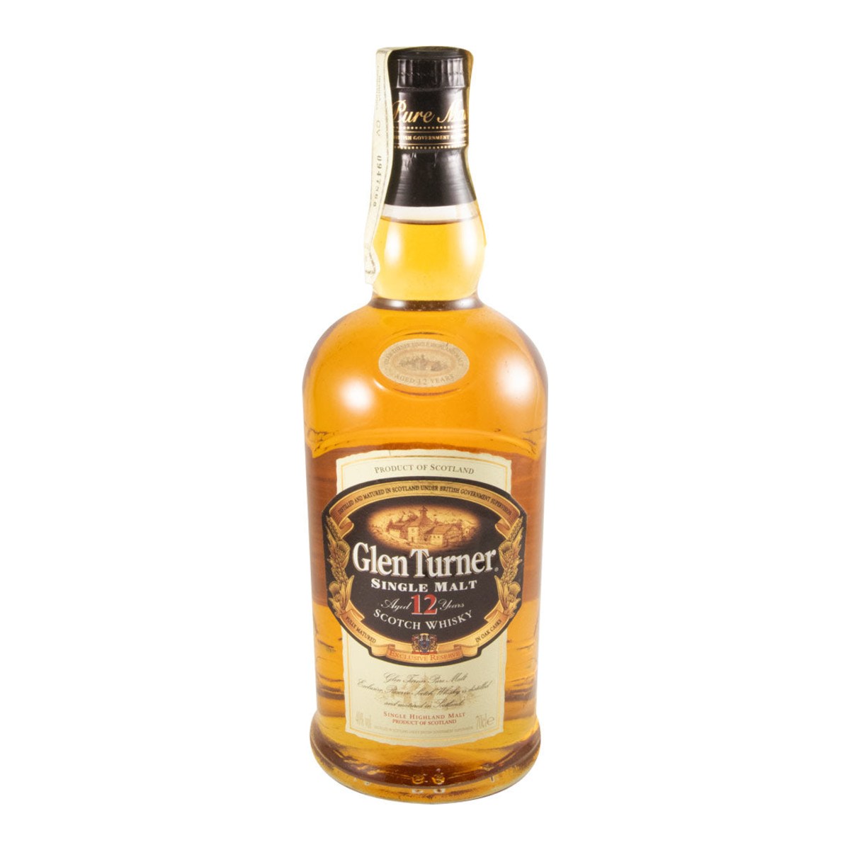 Glen Turner 12 Year Old Single Malt Scotch Whisky 700ml 40% ABV