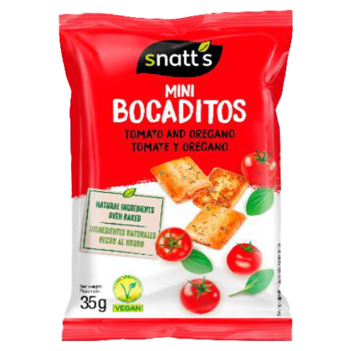 Grefusa Snatt's Mini Bocaditos Tomato and Oregano 35g