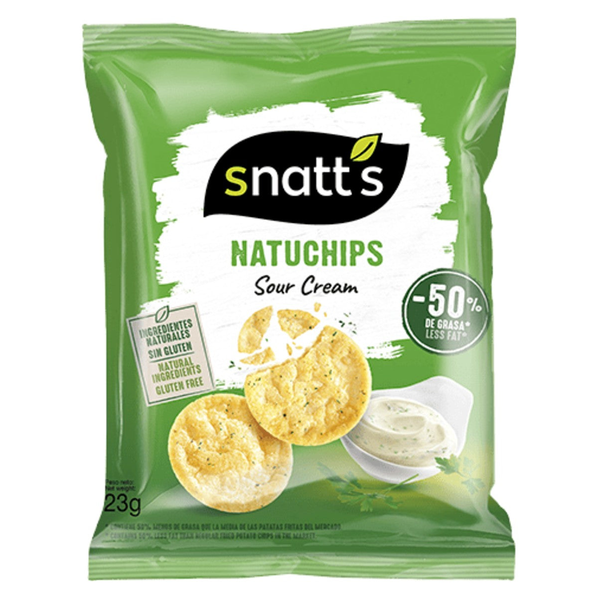 Grefusa Snatt's Natuchips Sour Cream 23g
